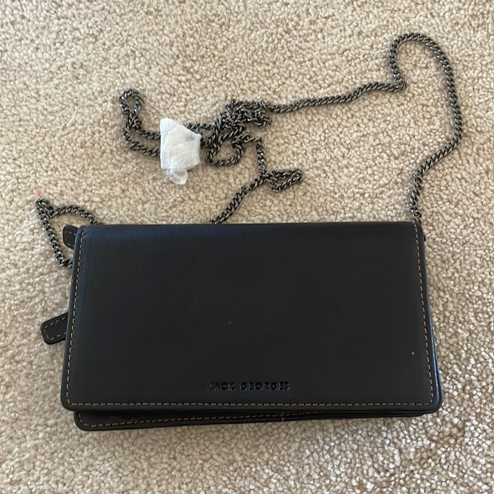 Jack George continental wallet with chain, never used.
